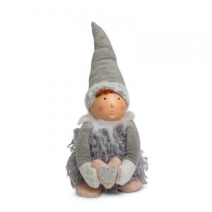 Karácsonyi baba - fiú / lány - 38 cm - 2 féle