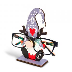 Karácsonyi dekoráció - asztali szemüvegtartó - 14 x 10 cm - 4 féle