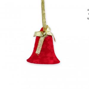 Karácsonyi dísz piros/arany 7cm 068365 4f
