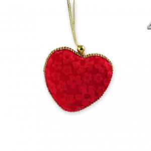 Karácsonyi dísz piros/arany 7cm 068365 4f