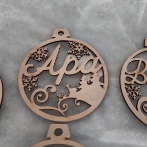 Karácsonyi Díszgömb - Apa – Karácsonyfa dísz – Karácsonyi ajándék ötletek