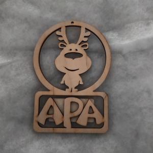 Karácsonyi Díszgömb - Apa Rénszarvas – Karácsonyfa díszek – Karácsonyi ajándék ötletek