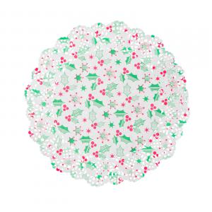 Karácsonyi tortacsipke - 16,5 cm - 20 db / csomag