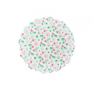 Karácsonyi tortacsipke - 26,5 cm - 10 db / csomag