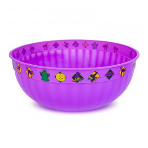 Kínálótál - lila - műanyag - 30 x 12 cm halloween