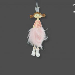 Királylány figura rózsaszín akasztós 631411 2f