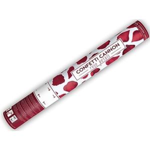 Konfetti kilövõ ágyú, 40 cm, szirom, bordó