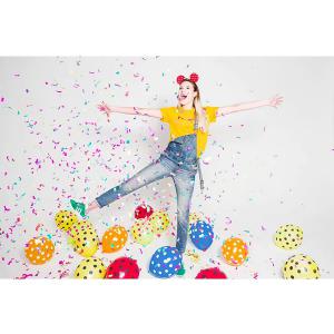 Konfetti kilövõ ágyú, 60 cm, színes