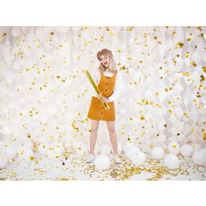 Konfetti kilövõ ágyú, 60 cm, szív, arany