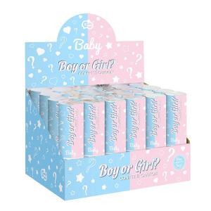Konfetti kilövõ BOY OR GIRL, bébi kék, 15 cm