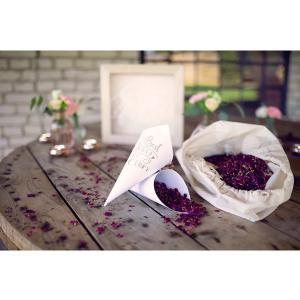 Konfetti tartó, kúp alakú, papírból, 16cm, 10 db/csomag