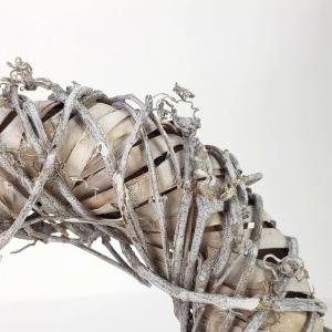 Koszorú fehér 23cm norvég koszorú