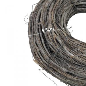 Koszorú spirál 25cm szürke