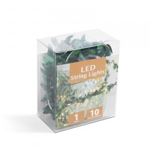 LED dekoráció - girland - 10 LED - 2 x AA - 1 m