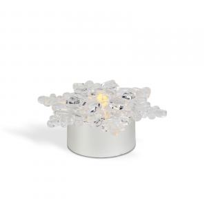 LED-es jégkristály dekoráció - elemes - 4 db / csomag