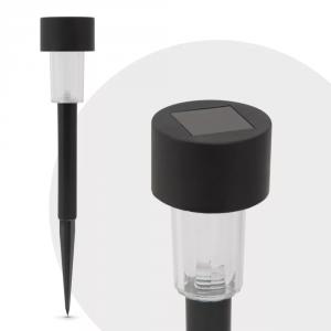 LED-es kültéri szolár lámpa műanyag fekete