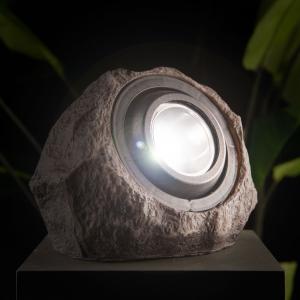 LED-es kültéri szolár lámpa - szikla kő - fehér SMD LED - 20 x 12 x 16 cm