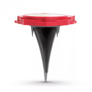 LED-es leszúrható piros szolár lámpa hidegfehér - 11,5 x 2,3 cm