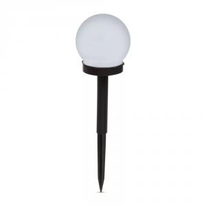 LED-es szolár lámpa leszúrható gömb alakú hidegfehér - Ø10 cm