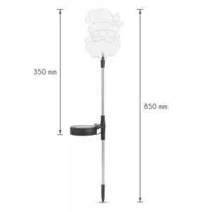 LED-es szolár lámpa - Mikulás 1 db