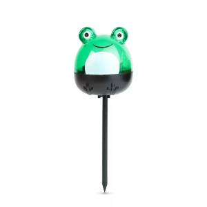 LED-es szolár lámpa zöld béka hidegfehér fény 150 x 50 x 50 mm