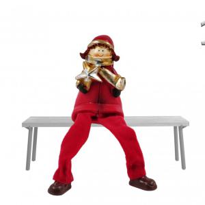 Lógólábú karácsonyi gyerek figura 7,5cm 39897 2f