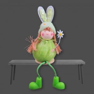 Lógólábú kislány +nyuszifül 11cm 3féle