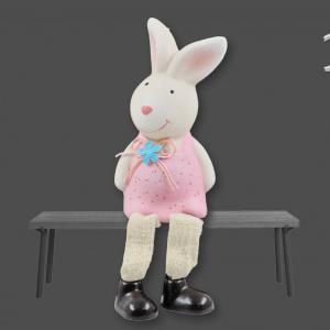 Lógólábú nyuszi rózsaszín 12cm 2féle