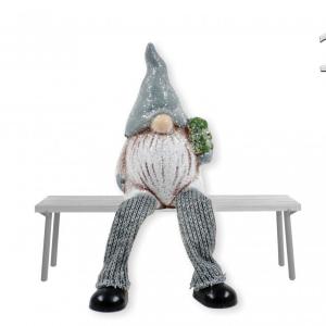 Lógólábú törpe figura fenyőfával 8cm 165080 2f
