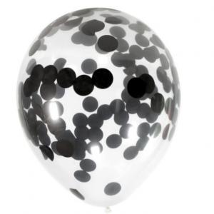 Lufik KONFETTI 1-99 ÁTLÁTSZÓ fekete  5db