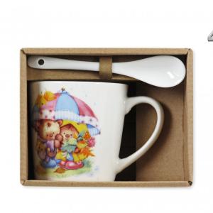 Macis bögre kiskanállal – 4 féle vidám motívummal kisgyerekeknek