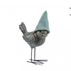 Madár figura fémlábú sapkában 17cm 252001360 4f
