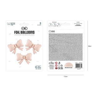 Masni fólia lufi, pink pezsgõ, 42 cm, 3 db/cs