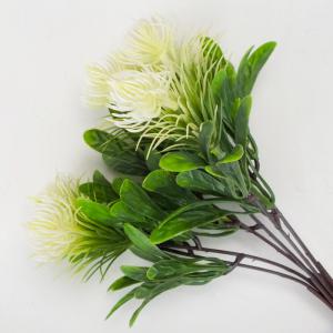 Mini protea csokor fehér 27 cm