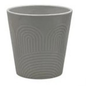 Mintás Kaspó 13 × 13 cm – 4 Színben (Krém, Rózsaszín, Szürke, Barna)