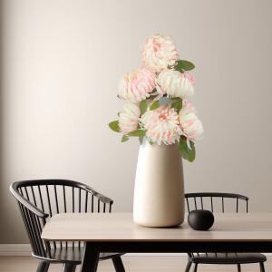 Műnövény dekoráció - krizantém - rózsaszín - 12 x 58 cm