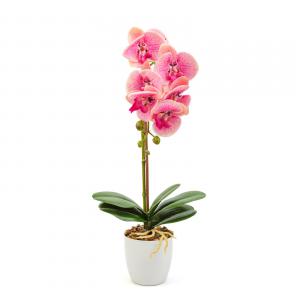 Műnövény dekoráció - orchidea - rózsaszín - 48 cm