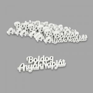 Natúr fa Boldog anyák napját felirat fehér 1db