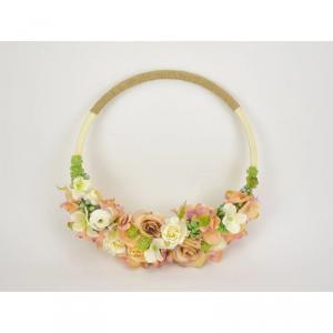 Natúr fa - Íves koszorú virág díszítéshez közepes 24,5 cm