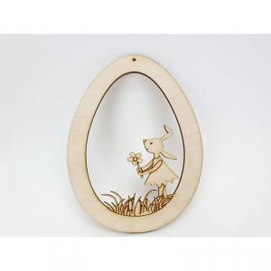 Natúr fa - Nyuszis tojásdísz 2 in 1 fiú nyuszi lány nyuszi és ebből lesz egy új kép