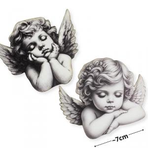 Nyomtatott dekorkarton - Angyalkák ~7cm 2db/csomag