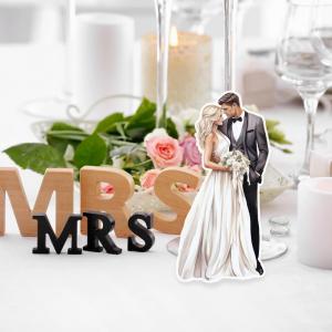 Nyomtatott dekorkarton - Házaspár tábla 1db/cs szőke