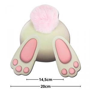 Nyomtatott dekorkarton - Nyuszi popó 20cm