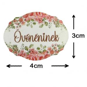Nyomtatott dekorkarton - Óvónéninek rózsàs tábla 1db