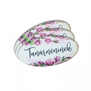 Nyomtatott dekorkarton - Tanárnéninek ovál tábla 1db