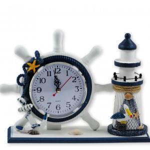 Óra világító toronnyal 26x20cm