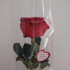 „Örök Szerelem” Valentin napi Selyemrózsa – Azonnali Ajándékcsomagban 1 szál piros