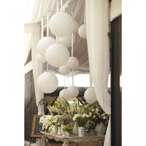 Papír lampion csipkés 30cm