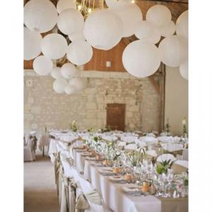 Papír lampion fehér 30cm