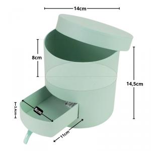 Papírdoboz henger fiókos menta